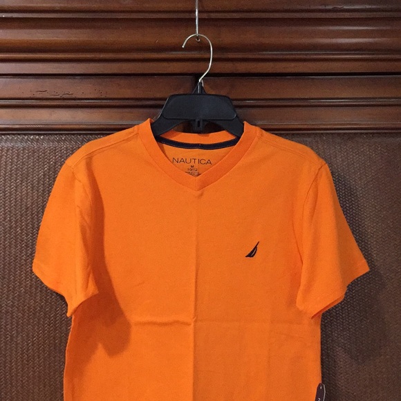 ๐ NAUTICA ๐ COLLECTION LUXURY STYLISH SUPER CUTE ORANGE COLOR KIDS T - SHIRT . - Picture 2 of 4